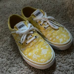 Yellow Flowered Vans